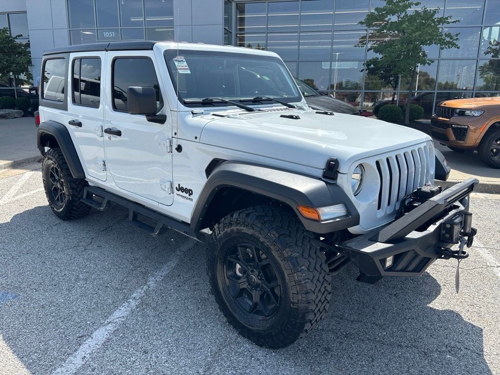 Used 2022 Jeep Wrangler Unlimited Sport S with VIN 1C4HJXDG2NW239912 for sale in Kansas City