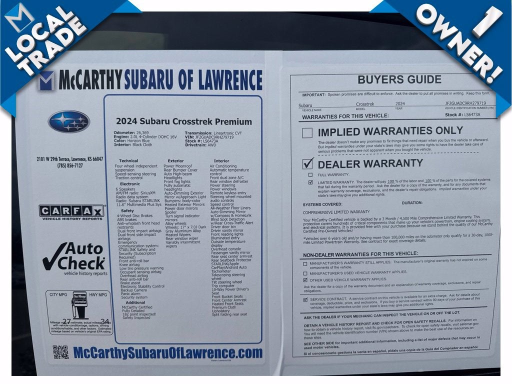2024 Subaru Crosstrek Premium