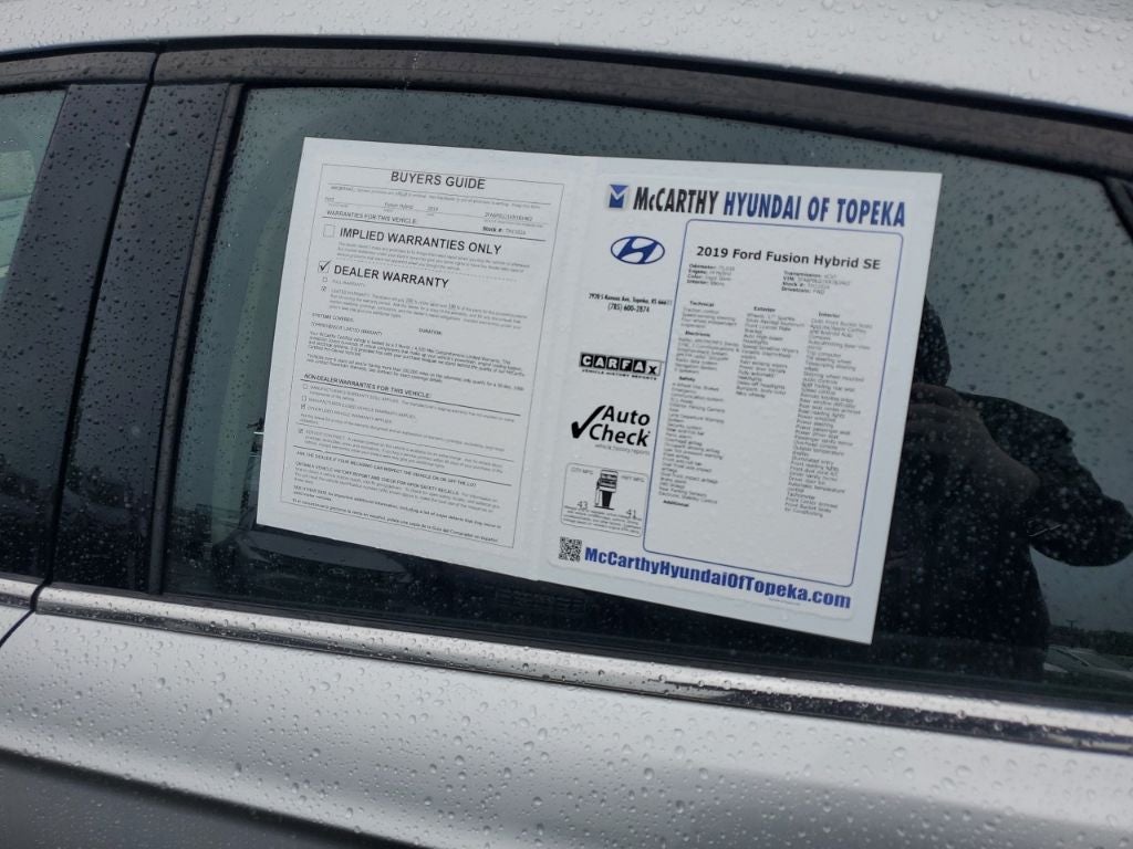 2019 Ford Fusion Hybrid SE - Photo 8