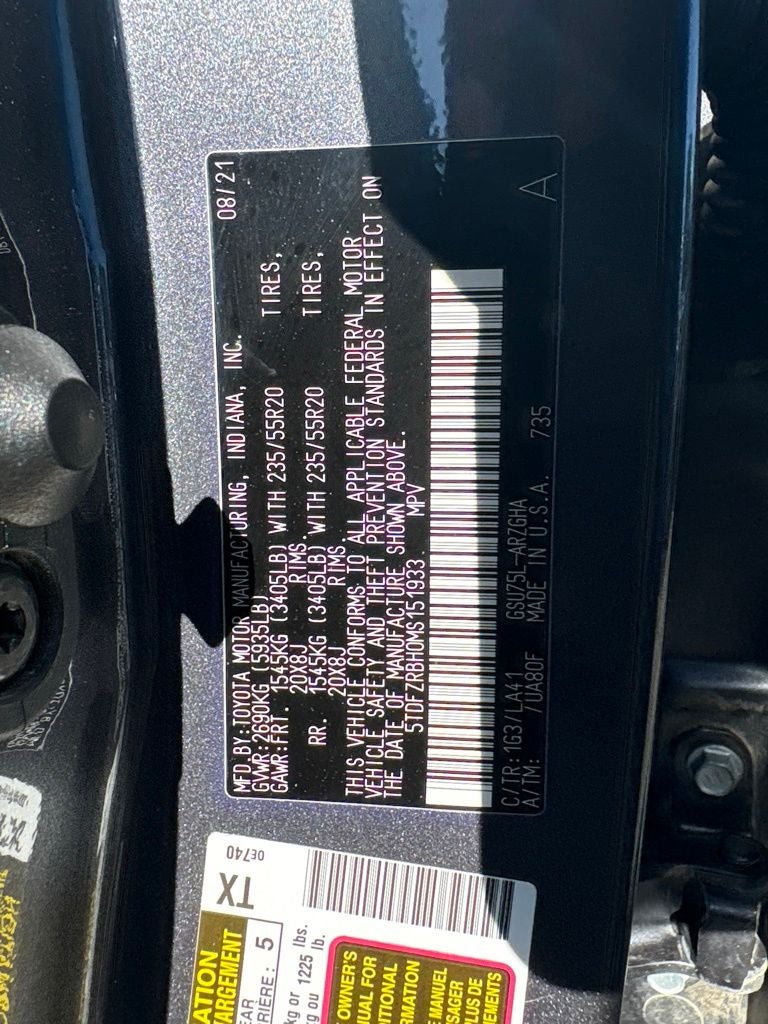 2021 Toyota Highlander Platinum
