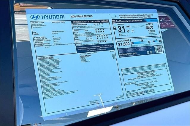 2026 Hyundai KONA SE