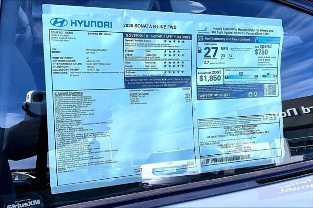 2026 Hyundai SONATA N Line