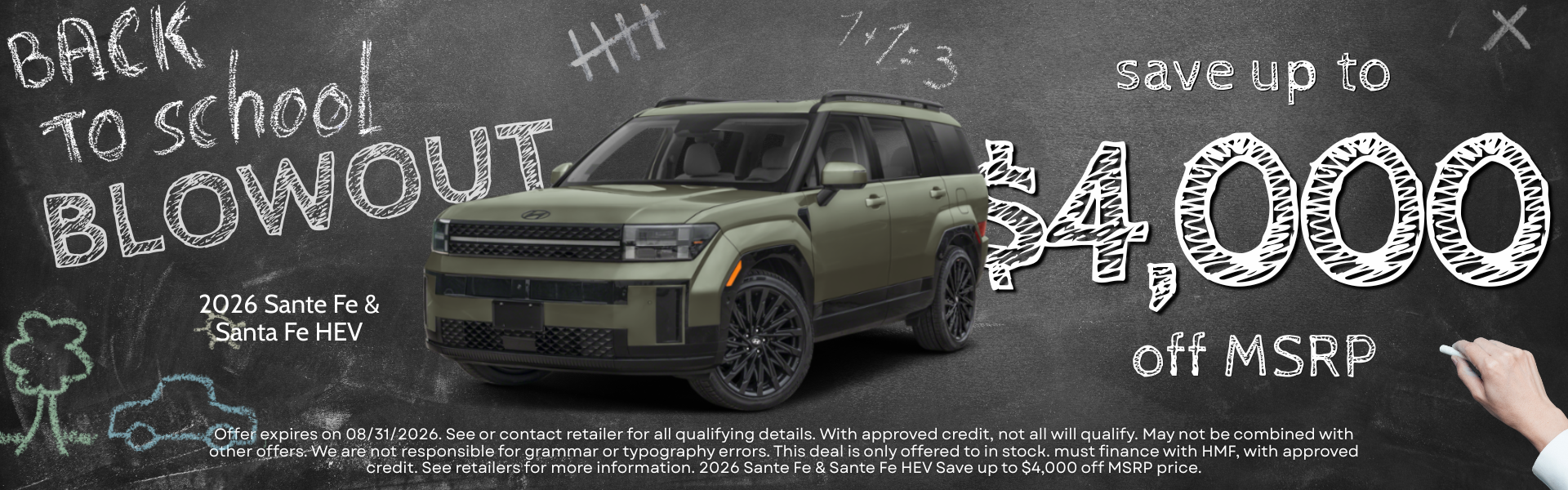save up to $4000 off MSRP