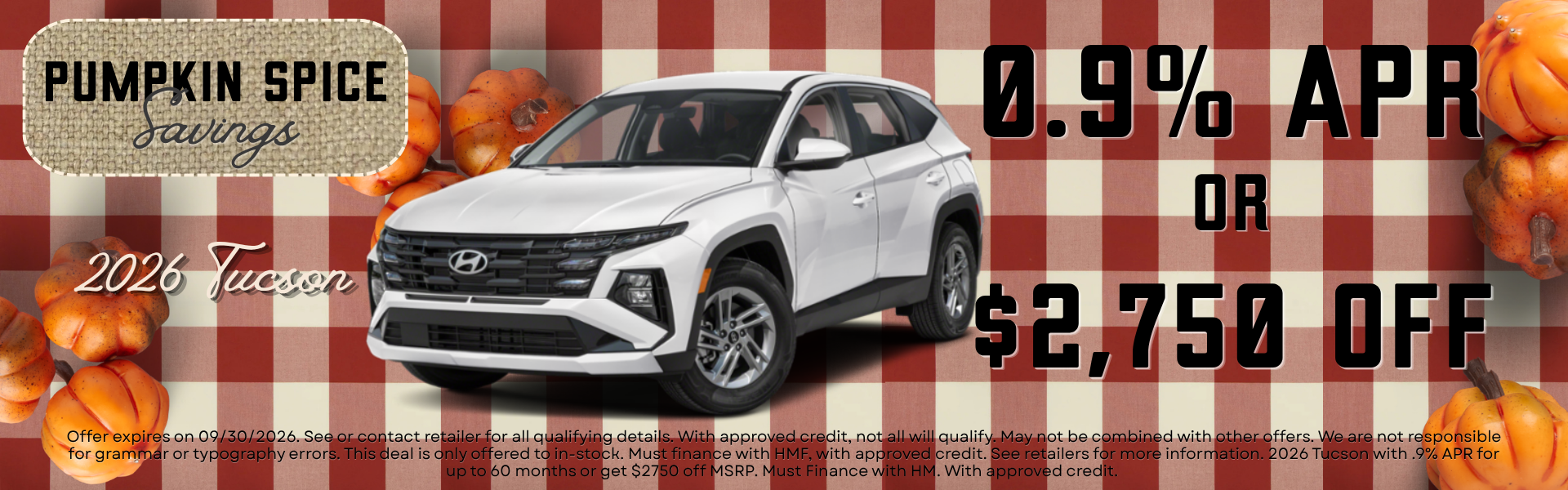 0.9% Apr or 2750 off 